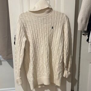 Ralph Lauren Ivory Cable Knit Pullover